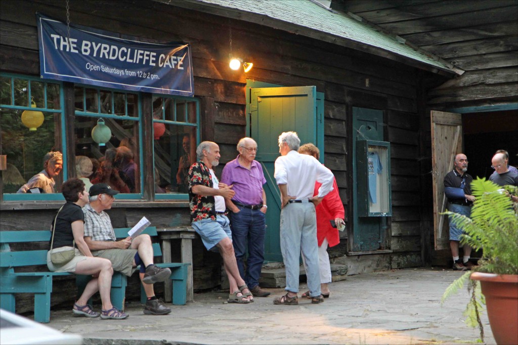 Between acts outside the Byrdcliffe Theater – photo from The Woodstock Players
