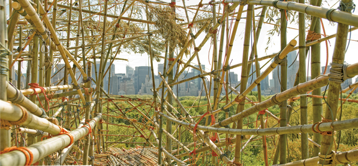 Mike & Doug Starn, Big Bambú Installation at Metropolitan Museum of Art, New York Mike & Doug Starn, Big Bambú Installation at Metropolitan Museum of Art, New York