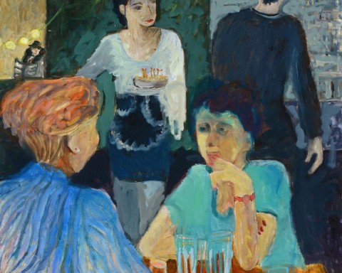 Anne Crowley Birthday 34” x 36” oil canvas
