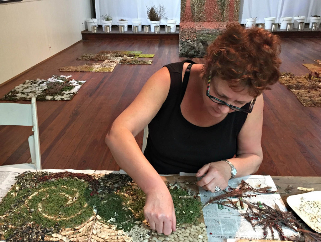 Your author, Claire Lambe, participating in Linda Weintraub’s project at CHRCH, May 27  .