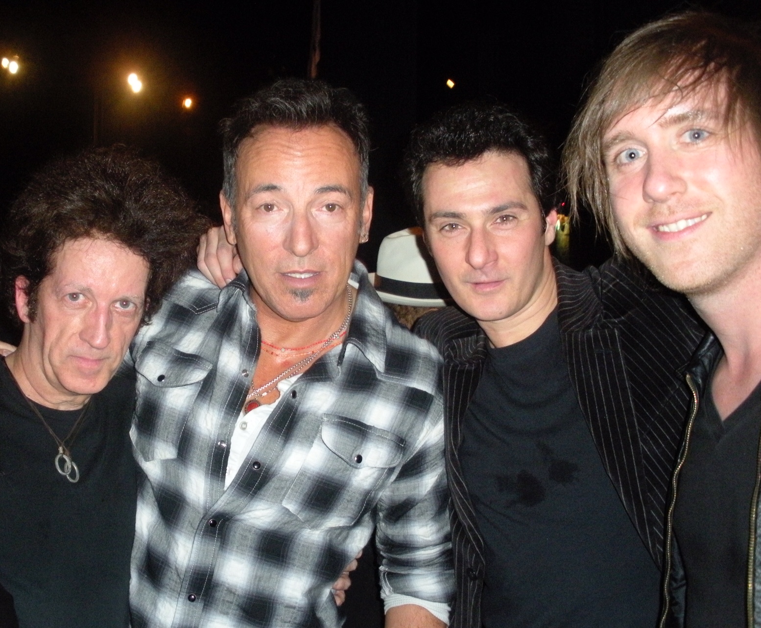 Johnny with Bruce Springsteen et al.